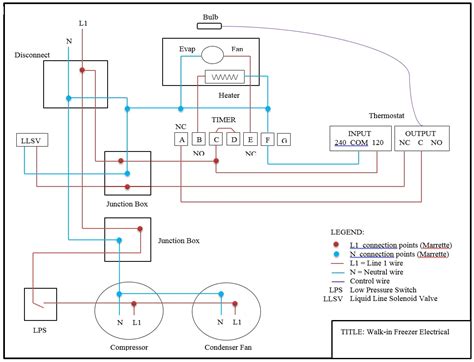 walk in cooler wiring diagram